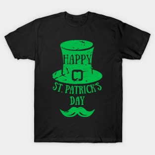 Happy St. Patrick's Day Leprechaun Mustache T-Shirt T-Shirt
